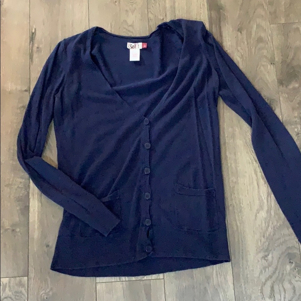 Dark Blue Cardigan